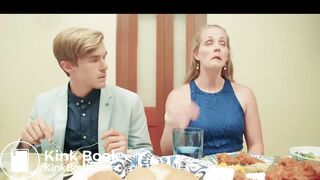 Desperate woman poops outside (scene)