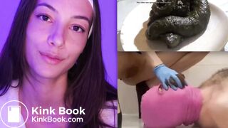 Human Toilet Femdom Poop Feeding Tease (Collage Edit)