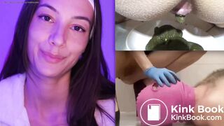 Human Toilet Femdom Poop Feeding Tease (Collage Edit)