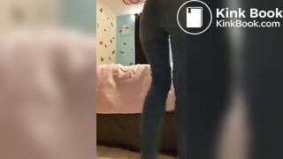 Just a mess in her jeans..