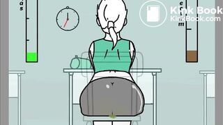 Big Booty Girl Poop Desperation In Classroom