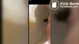 Hot girl pooping close up