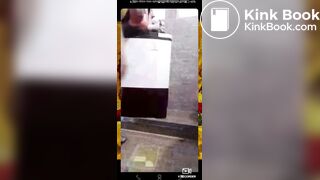 Indian aunty piss, shit