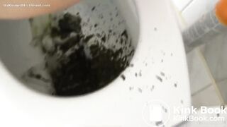 Its shooting out. What a mess