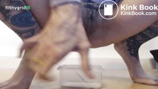 Big Poops Into Container