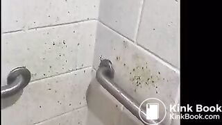 Evil Girl Sprays Her Shit All Over The Public Toilet