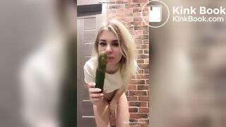 Misty Cucumber into Shitty Anus