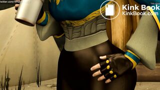 BOTW Zelda Bombs an Outhouse