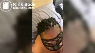 Yuna washes down her scat meal with mouthfuls of piss