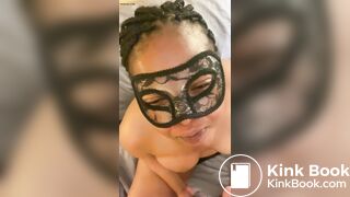 Yuna washes down her scat meal with mouthfuls of piss