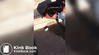 Hot girl shitting in the streets