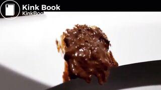 Closeup of ultra thick log dropping