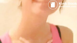 Lesbian girls scat in bathroom