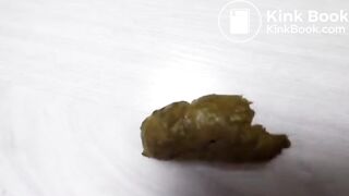 Hot lady shit on toilet slave