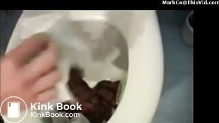 White Girl Drops Monstrous Loads Of Poop