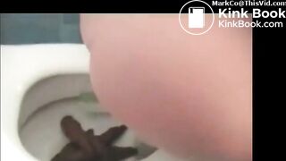 White Girl Drops Monstrous Loads Of Poop