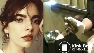 Human Toilet Poop Feeding By Sexy Brat (Collage Edit)