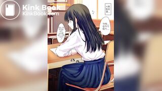 Girl fart and poop animated