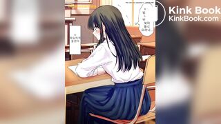 Girl fart and poop animated