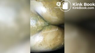 Indian girl cover with scat