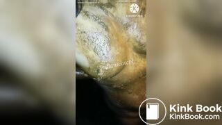 Indian girl cover with scat