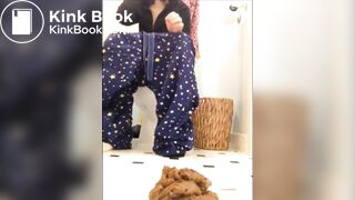 Soft shit on bathroom floor