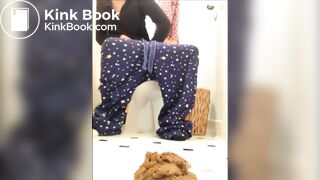 Soft shit on bathroom floor