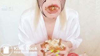 Eating a shit burger