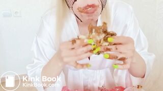 Eating a shit burger