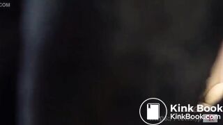 Dirty girl pisses on lucky guy