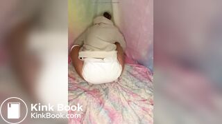 Diaper girl mess explosion