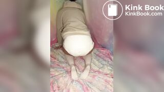 Diaper girl mess explosion