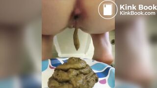 Little diarrhea in plate