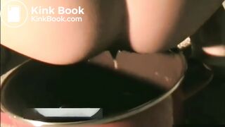 Girl shits in pot