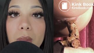 Sensual Latina Human Toilet Poop Eating (Collage Edit)