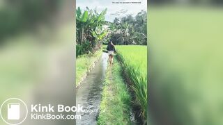 Beautiful Asian girl pooping 01