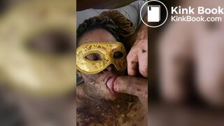 Shit-caked Yuna Silva nurses piss from my cock