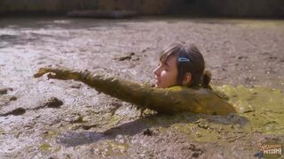 Diving in the manure pit full of cowshit