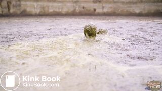 Diving in the manure pit full of cowshit