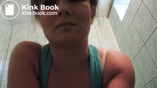 Sexy girl pooping and farting on toilet - video 5