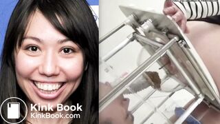 Human Toilet Funnel For Cute Asian Girl (Collage Edit)