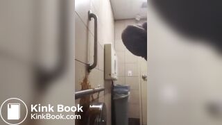 Girl Diarrhea on Wall