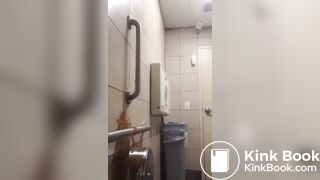 Girl Diarrhea on Wall