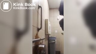Girl Diarrhea on Wall