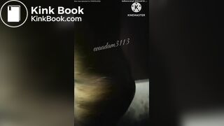 She is cover with her scat