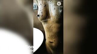 She is cover with her scat