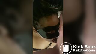 Deep feeding slave Yuna a shit and spit dinner