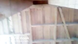 girl busted poop outside