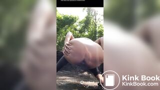 Sexy ebony girl diarrhea in a wild