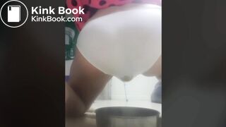 She pushed out a kinda painful poop